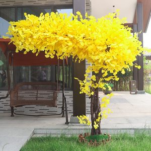 Gros arbre de <span class=keywords><strong>Ginkgo</strong></span> jaune artificiel personnalisé, faux arbre de <span class=keywords><strong>Ginkgo</strong></span> <span class=keywords><strong>Biloba</strong></span> à vendre, prix de <span class=keywords><strong>Ginkgo</strong></span> arbre artificiel - Product Image 2