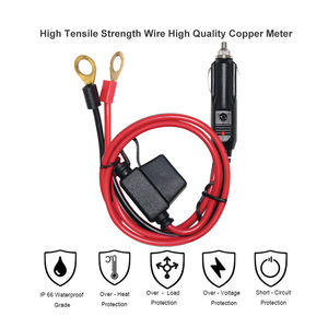 Kit Kabel Otomotif Terminal O-Ring dengan Klip Buaya Listrik untuk Pengisian Baterai Kabel Surya - Product Image 3