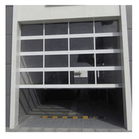 Porte de garage sectionnelle en verre, porte de garage transparente, porte de garage en aluminium et verre