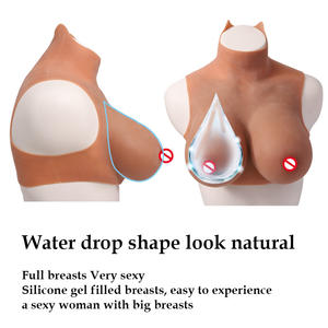 Bentuk Payudara Silikon Realistis untuk Wanita Crossdresser, Payudara Palsu Ukuran D/E/F/G Cup Besar, Pelat Payudara Silikon Isi untuk Drag Queen - Product Image 4