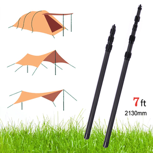 Tige d'<span class=keywords><strong>extension</strong></span> de bâche à verrouillage rotatif de bonne qualité et durable, longueur personnalisée, fibre de carbone, support de tente de camping télescopique pour les voyages - Product Image 5