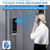 Nouvelle machine de contrôle d'accès tactile 2026 TTlock avec déverrouillage à distance Bluetooth, étanche IP67, reconnaissance faciale et empreinte digitale pour extérieur