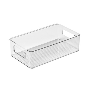 Transparent Pet Office Organizer Rectangle Desktop Storage <b>Box</b> For Cosmetics Skincare <b>Makeup</b> Jewelry Portable Storage - Product Image 5