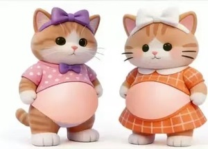 Autocollants 3D en TPR créatifs et moelleux en forme de chat Nyan Nyan, <span class=keywords><strong>ventre</strong></span> rond, anti-stress, cadeaux amusants pour la marque ZIMO, 14 ans et plus, modèle D109-2, unisexe - Product Image 2