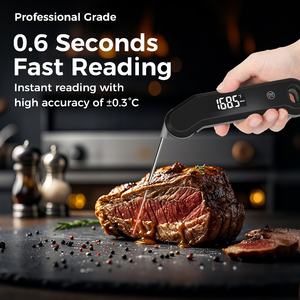 Zertifiziert 0,3 ° C Genauigkeit 0,6 Sek. Sofortanzeige Fleischthermometer Digitales Thermoelement-Thermometer zum Kochen/Grillen/Lebensmittel/BBQ - Product Image 3
