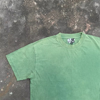 T-shirt Homme Style Urbain Rétro Délavé au Soleil, Effet Acide, Vintage Personnalisé, 100% Coton Léger Tricoté, Effet Vieilli