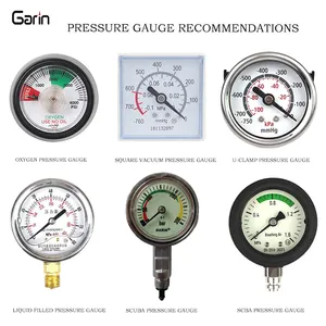 professional certification medical vacuum pressure gauge manometer