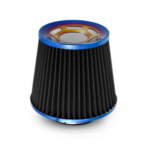 Filtro de aire de 76 mm, forma de hongo azul, lavable, con clip, universal para coche - Product Image 5