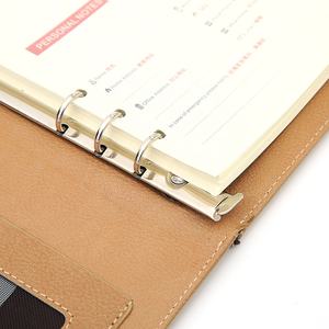 Cahier à feuilles mobiles à couverture rigide avec couverture en cuir PU de poche - Product Image 6