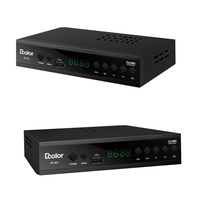 Decodificador Digital Mpeg4 Hd con logotipo personalizado, decodificador de TV Ews Dvbt2 H264, actualización de firmware STB, compatible con H264