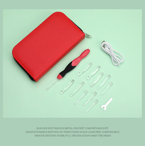 Ganchos <span class=keywords><strong>de</strong></span> ganchillo <span class=keywords><strong>con</strong></span> <span class=keywords><strong>luz</strong></span> <span class=keywords><strong>LED</strong></span> intercambiables <span class=keywords><strong>de</strong></span> 11 tamaños Agarre ergonómico recargable por USB Ganchos <span class=keywords><strong>de</strong></span> ganchillo <span class=keywords><strong>con</strong></span> <span class=keywords><strong>luz</strong></span> <span class=keywords><strong>LED</strong></span> <span class=keywords><strong>de</strong></span> 2,5mm a 8,0mm - Product Image 6