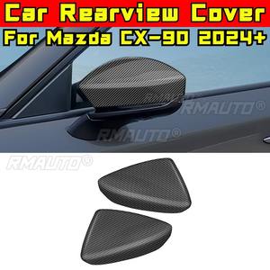 Para Mazda CX-90 2024+ Kit de carrocería Cubierta de espejo retrovisor lateral Protector de espejo retrovisor Embellecedor de espejo retrovisor Pieza de modificación - Product Image 1