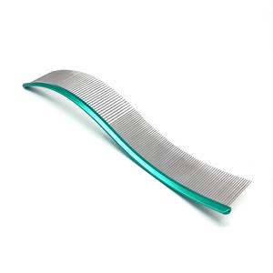 Baoli OEM <span class=keywords><strong>S</strong></span> forma mostra classe in acciaio inossidabile pettine per animali domestici efficiente grande cane gatto toelettatura capelli rifilatura per la finitura fare pettine - Product Image 1