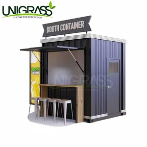 Restaurant, café, bar, kiosque alimentaire extérieur, café en conteneur modulaire de 20 pieds sur toit, design de conteneur pour café - Product Image 5
