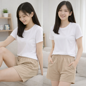 Pantalones Cortos de Satén 2/4 para Mujer, Suministro de Fábrica, Pantalones Cortos Casuales de Satén Suave para Mujer, Servicio OEM ODM, Fabricante - Product Image 1