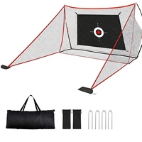 Filet de frappe de golf robuste 10x7 pieds en acier allié et polyester, pour entraînement de swing, de driving et de chipping, portable pour la maison