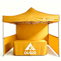 Tente de réception carrée 3x3m pour mariage et événements, structure en aluminium, tissu Oxford 420D, haute qualité, imperméable, pour intérieur et extérieur