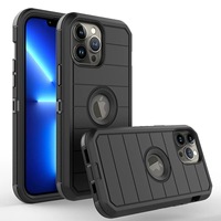Coque de téléphone robuste antichoc multi-couches Defender pour iPhone 17 18 Pro Max 16 15, protection 3-en-1