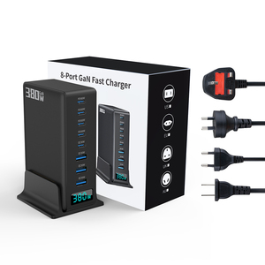 Chargeur Adaptateur Multiport 380W GaN 5C3A USB C Super Charge Rapide PD 100W pour Ordinateur Portable, <span class=keywords><strong>iPhone</strong></span> <span class=keywords><strong>Apple</strong></span>, Station de Charge Téléphone - Product Image 5