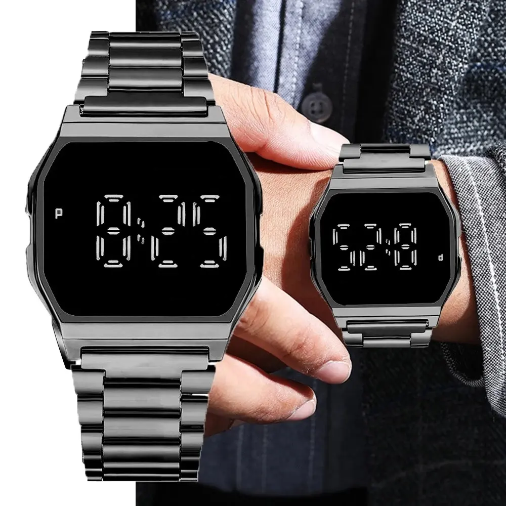 Wholesaler best selling fashion women casual unisex men's digital Electronic Watch women's led watch Reloj Hombre