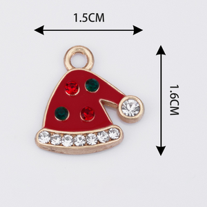 Jimat natal Enamel emas untuk membuat perhiasan DIY Kerajinan Gelang kalung pohon Natal liontin rusa besar Aksesori hadiah Natal - Product Image 4