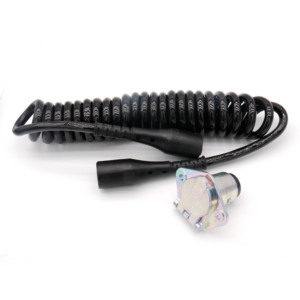 Cable de bobina de remolque de 3 pines 12V 24V Cable espiral personalizado 3 vías para camión de semirremolque agricultura comercial - Product Image 2