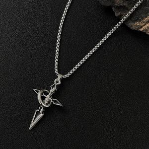 Collier tendance en titane avec pendentif croix <span class=keywords><strong>Zero</strong></span> <span class=keywords><strong>Saber</strong></span> pour fans, bijoux de cosplay - Product Image 3