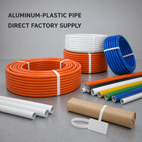 Tuyau en aluminium-plastique PEX-AL-PEX avec couleurs personnalisées, emballage en papier kraft et étiquette adhésive