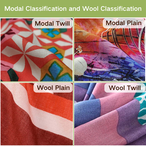 Écharpes en pure laine de haute qualité OEM, dernières tendances, personnalisation, <span class=keywords><strong>dégradé</strong></span> de couleurs à l'eau et motif floral, écharpe pour femme avec franges - Product Image 3