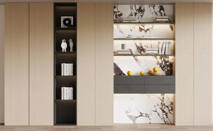 Bibliothèque et armoire de rangement en bois moderne et simple avec garantie de 5 ans pour la maison, le bureau, l'école, l'hôtel ou l'appartement - Product Image 3