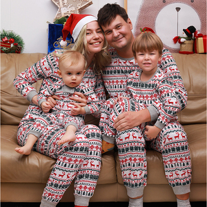 Pijamas Navideños Familiares para Niños y Conjuntos a Juego para las Temporadas de Verano y Otoño - Product Image 5