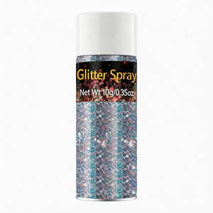 Spray pailleté <span class=keywords><strong>pour</strong></span> <span class=keywords><strong>cheveux</strong></span> et corps, laque à paillettes arc-en-ciel, maquillage <span class=keywords><strong>pour</strong></span> festival, rave, bal de promo, paillettes holographiques ultra fines en résine, OEM - Product Image 2