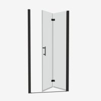 Portes de douche pivotantes en verre pour salles de bain de style maison