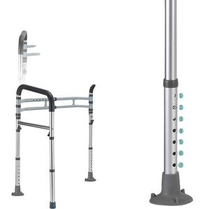 Strumenti di sicurezza per il bagno con struttura di sicurezza per anziani con struttura di sicurezza regolabile in altezza 300 LB pieghevole <span class=keywords><strong>Handicap</strong></span> - Product Image 2