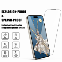 Protection d'écran en verre trempé HD transparent mat anti-reflet et anti-chute pour iPhone 11, 12, 15, 16, 17, 17 Pro Max – Idéal pour le gaming sur mobile