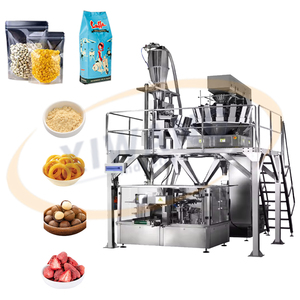 Machine de remplissage automatique de sachets à fermeture éclair, neuve, pour l'emballage de granulés (noix, chocolat, composants en bois) - Moteur PLC - Product Image 6