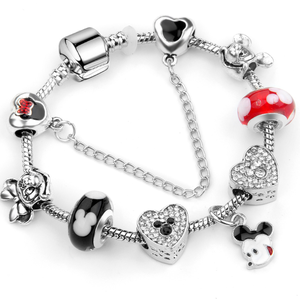 Personalised <strong>Children</strong> Kids Girls Luxury Blue <strong>Silver</strong> unicorn Horse Charm <strong>Bracelet</strong> - Product Image 4