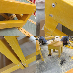 Échelle multi-étagères isolée en PRV stable et portable pour poste de transformateur - Product Image 4