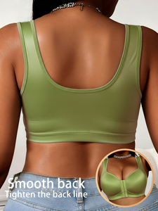 Reggiseni da donna alla moda 2026 con chiusura frontale, copertura completa, senza ferretto, taglie forti, push-up, non imbottiti, senza cuciture, confezione da <span class=keywords><strong>3</strong></span> - Product Image 5