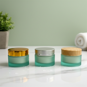 Bocaux en verre givré 5G 10g 15g 20g 30g 50g 60g 100g 150g pour crème pour le visage, flacon cosmétique, emballage pour soins de la peau - Product Image 1