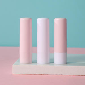 Populaire 4.5g Rose Baume À Lèvres Conteneur Blanc Ovale Baume À Lèvres Tubes Cosmétique Rouge À Lèvres Emballage - Product Image 2