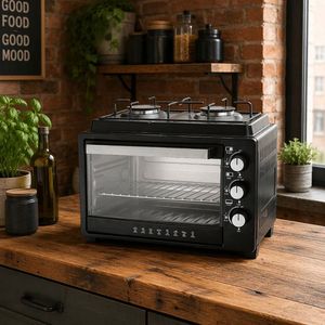 Ensemble cuisinière et four à gaz en acier inoxydable avec logo personnalisé, faible MOQ, 2 brûleurs et accessoires de cuisson pour usage domestique - Product Image 4
