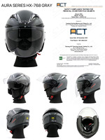 Casques de moto DFG Open Face ABS certifiés DOT avec double visière en PC pour la sécurité, course, casque moto, cascos para moto
