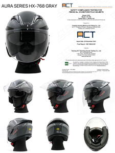 Cascos de Motocicleta DFG Abiertos de ABS con Certificación DOT y Visera Doble de PC para Seguridad en Carreras - Product Image 2