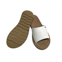 Sandales classiques pour femmes en PU à bout ouvert, légères, souples, antidérapantes et confortables pour l'été en extérieur