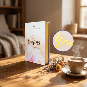 Journal de soins personnels A5, carnet relié, planificateur avec services d'impression personnalisés, reliure à points et couture - Product Image 1