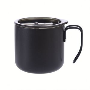 304 Stainless Steel Vacuum Coffee <b>Mug</b> With Lid and Handle Modern Simple Design Wholesale - Product Image 3