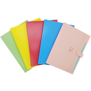A6 Color personalizado 5 capas separadas Bolsas de órganos simples de gran capacidad Carpetas de archivos Carpeta de archivos de expansión para suministros escolares de oficina - Product Image 1