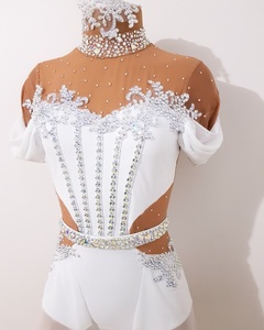 Elegante abito da danza lirica stampato con strass Performance da palcoscenico indossare body produttore diretto per la danza - Product Image 1