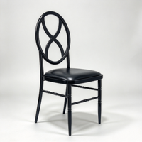 Chaise de mariage en résine avec rembourrage, empilable, imperméable, durable, écologique, pour les événements hôteliers, les mariages, les salles de banquet